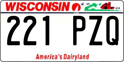 WI license plate 221PZQ