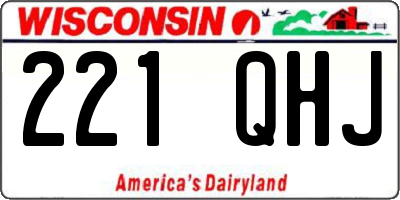 WI license plate 221QHJ