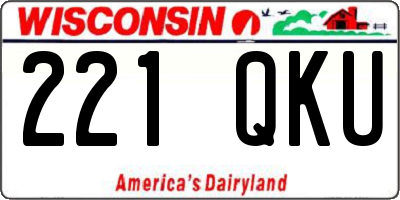 WI license plate 221QKU