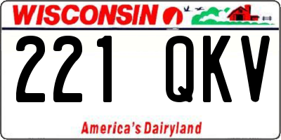 WI license plate 221QKV