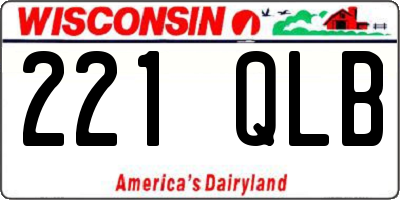 WI license plate 221QLB