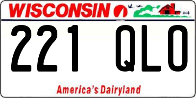 WI license plate 221QLO