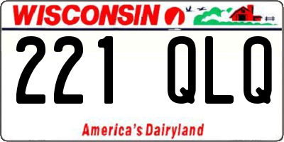 WI license plate 221QLQ