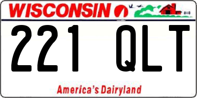 WI license plate 221QLT