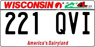 WI license plate 221QVI