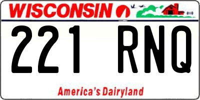 WI license plate 221RNQ