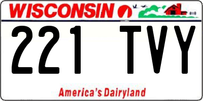 WI license plate 221TVY