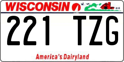 WI license plate 221TZG