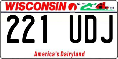 WI license plate 221UDJ