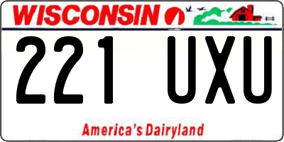 WI license plate 221UXU