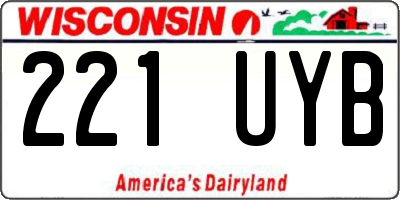WI license plate 221UYB