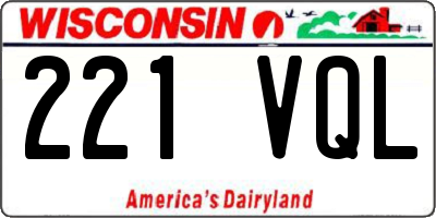WI license plate 221VQL