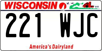 WI license plate 221WJC