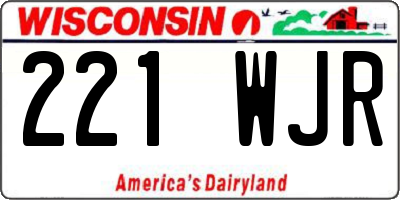 WI license plate 221WJR