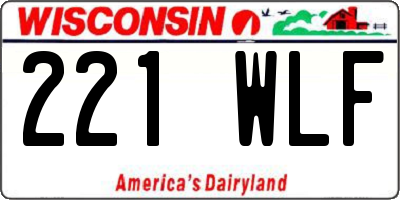 WI license plate 221WLF