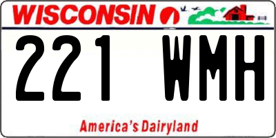 WI license plate 221WMH