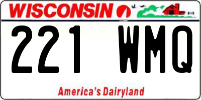 WI license plate 221WMQ