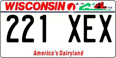 WI license plate 221XEX