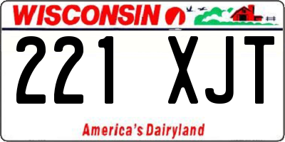 WI license plate 221XJT