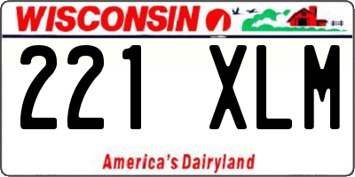 WI license plate 221XLM