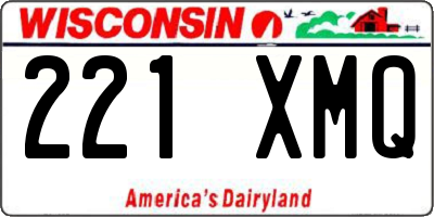 WI license plate 221XMQ