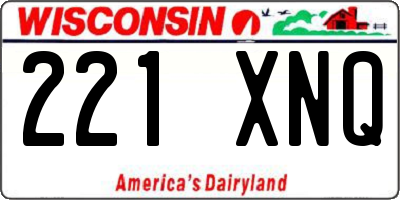 WI license plate 221XNQ