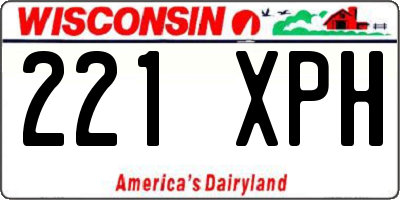 WI license plate 221XPH