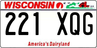 WI license plate 221XQG