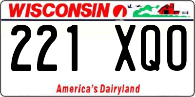WI license plate 221XQO