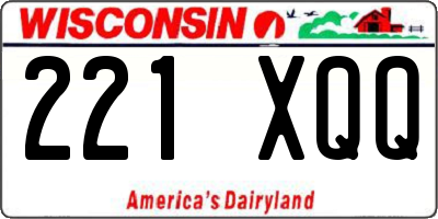 WI license plate 221XQQ