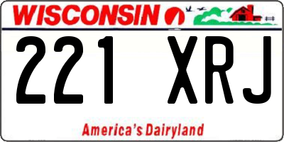 WI license plate 221XRJ