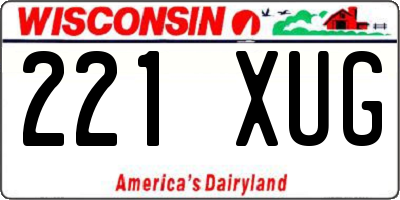 WI license plate 221XUG