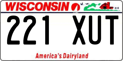 WI license plate 221XUT