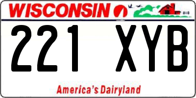 WI license plate 221XYB