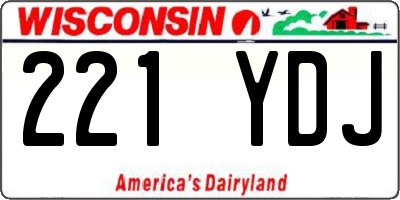 WI license plate 221YDJ