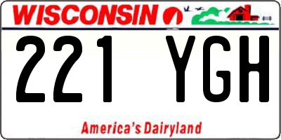 WI license plate 221YGH