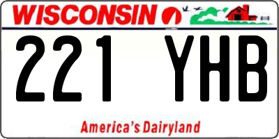 WI license plate 221YHB