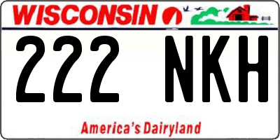 WI license plate 222NKH