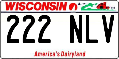 WI license plate 222NLV