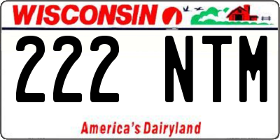WI license plate 222NTM