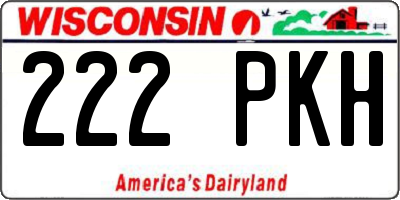 WI license plate 222PKH