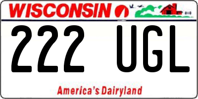 WI license plate 222UGL