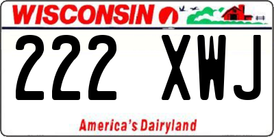 WI license plate 222XWJ