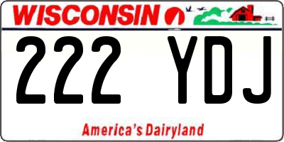 WI license plate 222YDJ