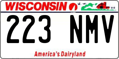 WI license plate 223NMV