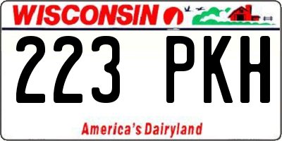 WI license plate 223PKH