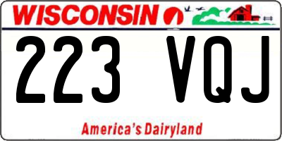 WI license plate 223VQJ