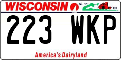 WI license plate 223WKP