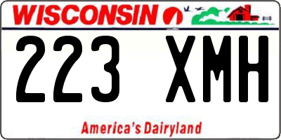 WI license plate 223XMH