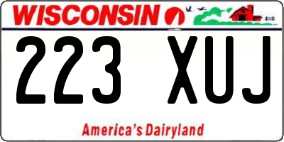 WI license plate 223XUJ
